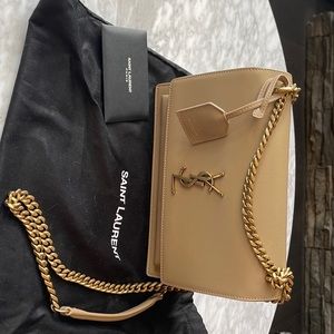Saint Laurent sunset medium chain bag in smooth leather